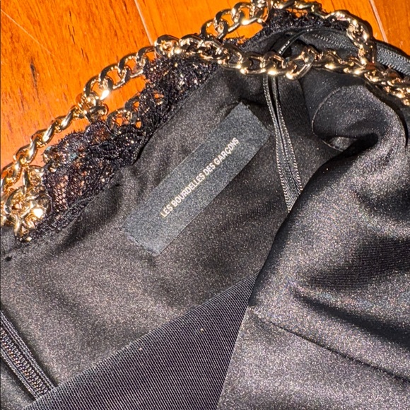 Italy Elegant Black Evening Gown les bourdelles des garcons size S - Picture 4 of 9